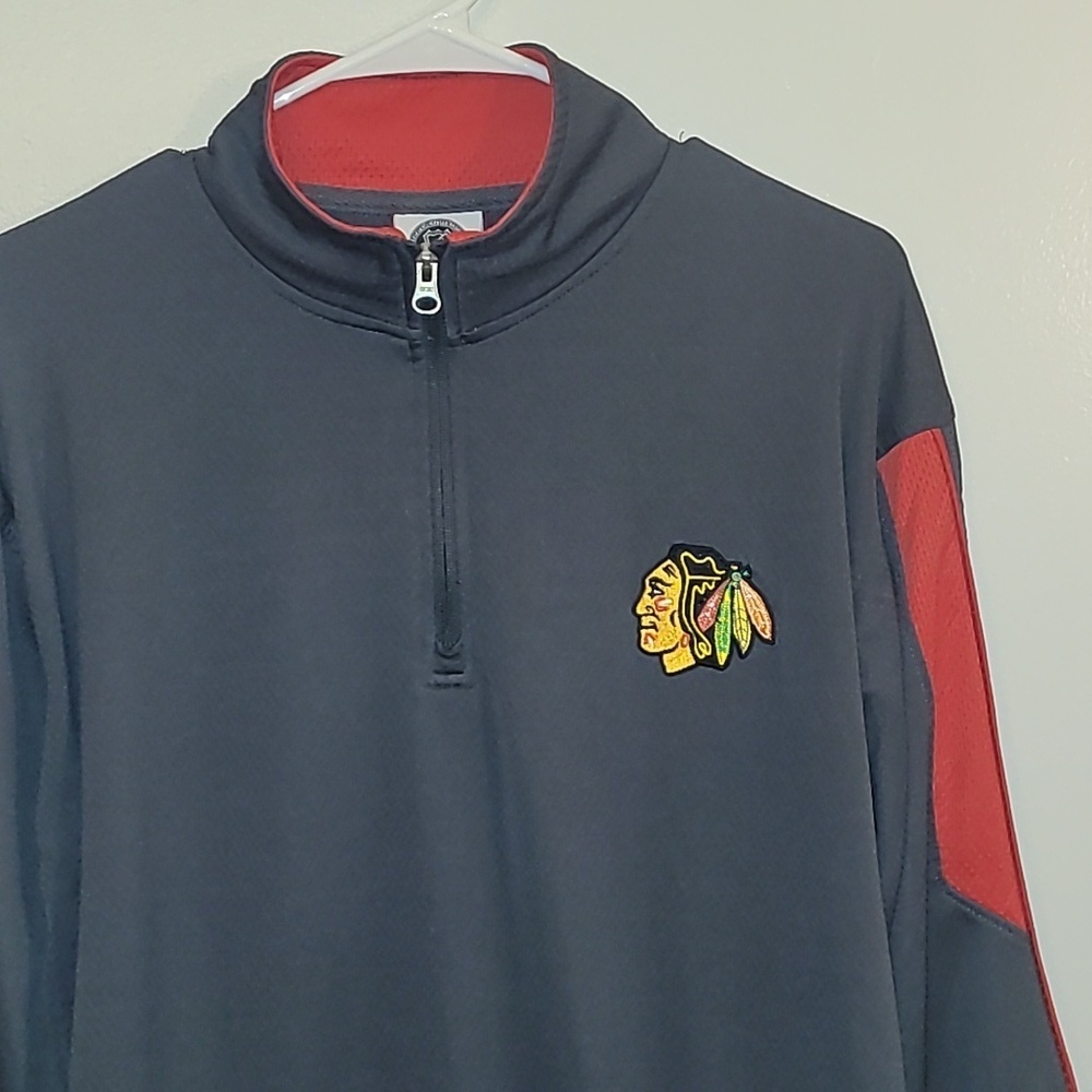 Men's size Large NHL Chicago Black Hawks long sleeve  Lot F - Picture 2 of 8